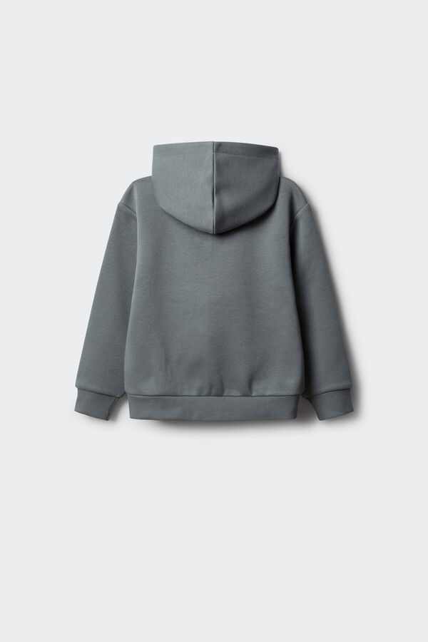 Springfield Kids Sudadera abierta con capucha niño azul