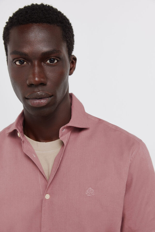 Springfield Linen short sleeve shirt red