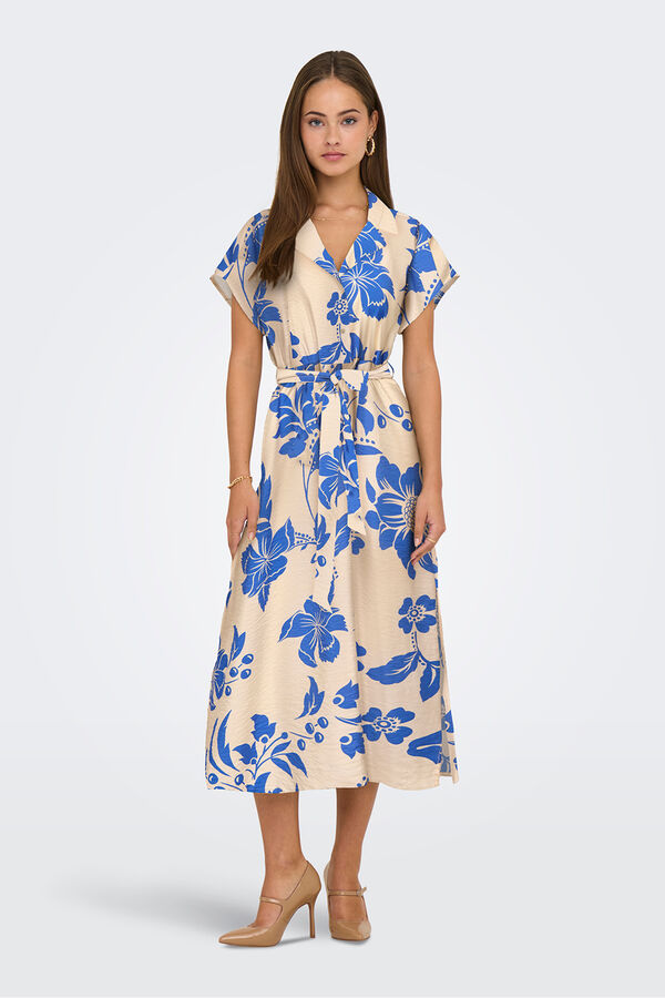 JDY Midi shirt dress white