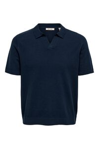 Only & Sons Strick-Poloshirt kurz&auml;rmelig