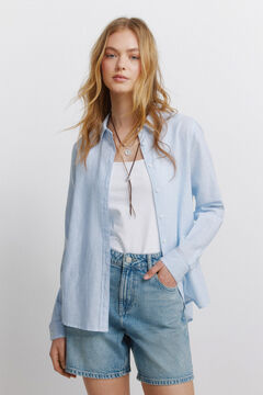 Springfield Basic linen-effect shirt