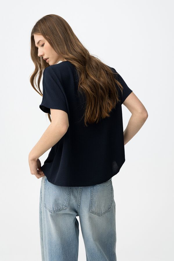 Tiffosi Blusa relaxed azul