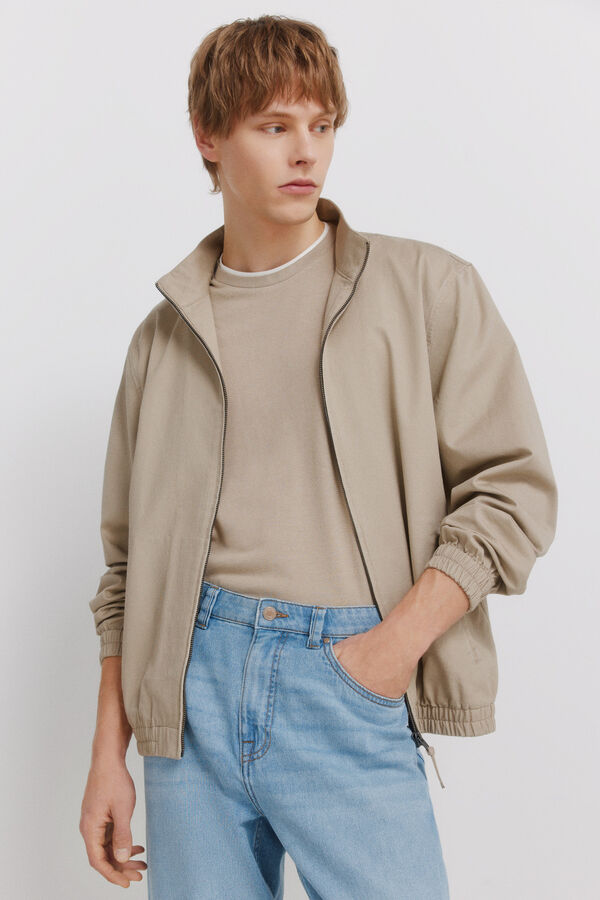 Springfield Ultra-light mid-wash straight fit jeans blue