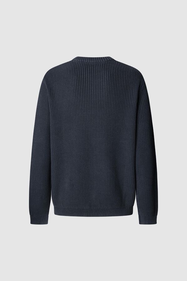 Pepe Jeans Su&eacute;ter de gola redonda com ajuste regular azul