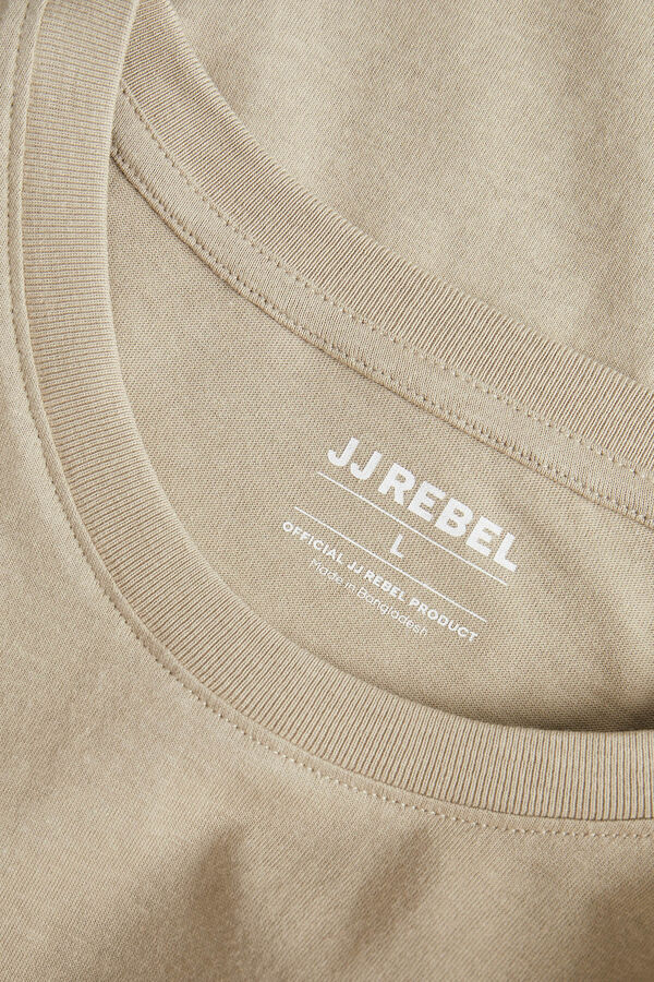 JJ REBEL Bedrucktes T-Shirt mit normaler Passform Grau