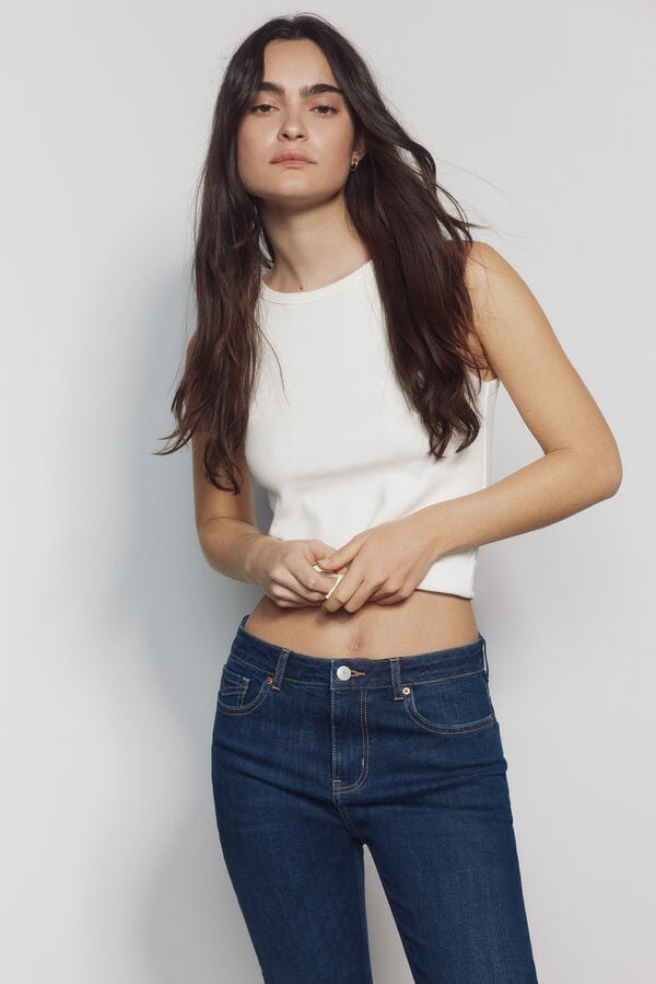 Springfield Cal&ccedil;as jeans flare azul