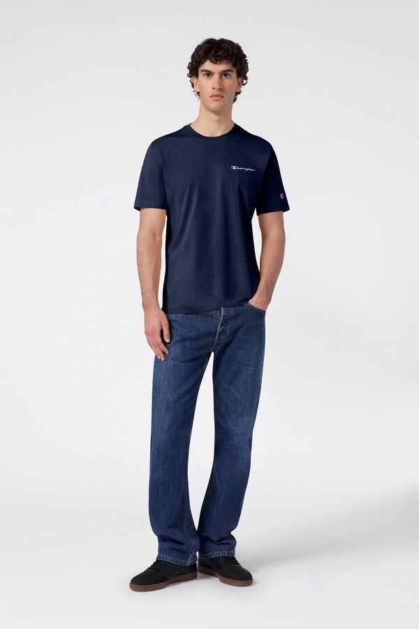 Champion Kurzarm-T-Shirt Blau