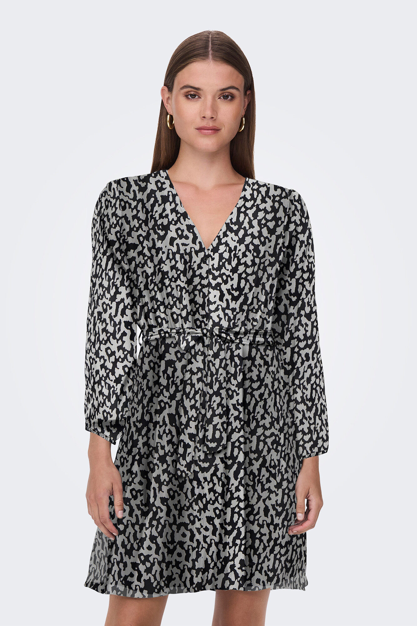 Only Vestido curto com la&ccedil;o