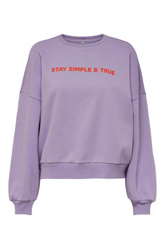 Springfield Front phrase sweatshirt purple