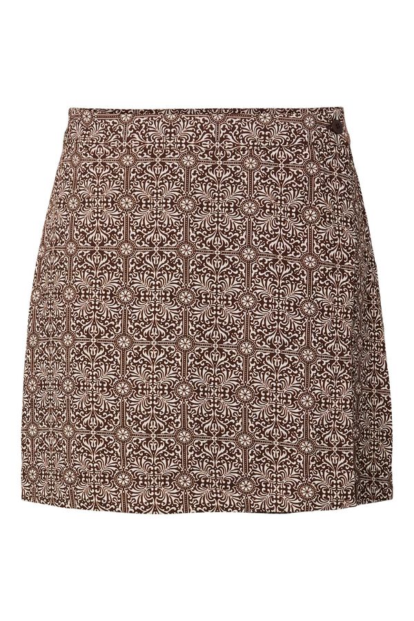 Pieces Falda mini cruzada rojo