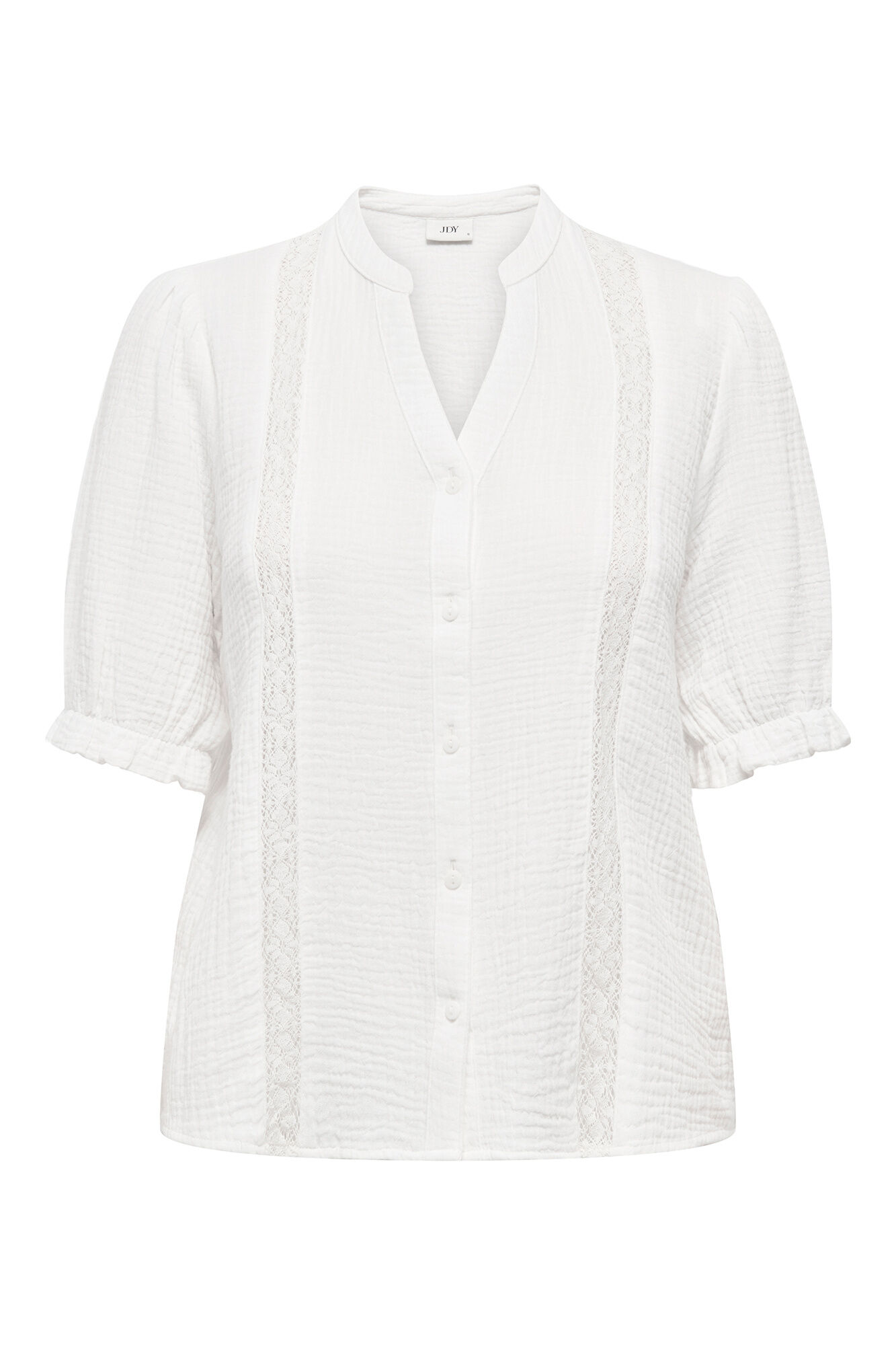 JDY Blusa manga corta encaje