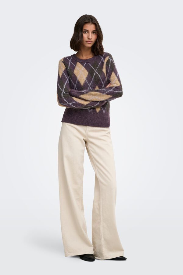 JDY Pullover Rundhalsausschnitt Rosa