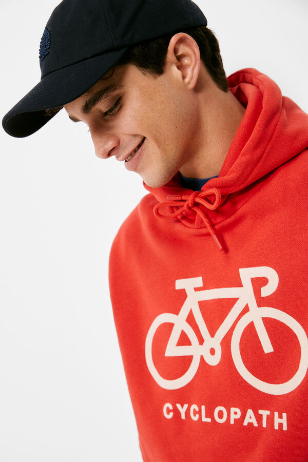 Springfield Sweatshirt com capuz ciclopath vermelho