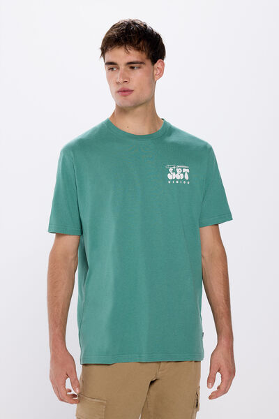 Springfield art t-shirt green