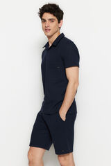 Trendyol Polo shirt tracksuit set blue