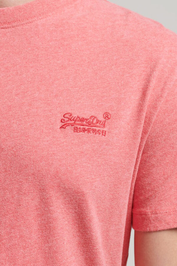 Springfield Organic cotton T-shirt with Essential logo terracotta