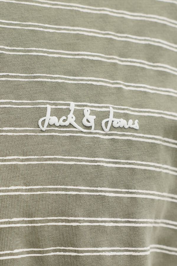 Jack & Jones Striped relaxed fit T-shirt green