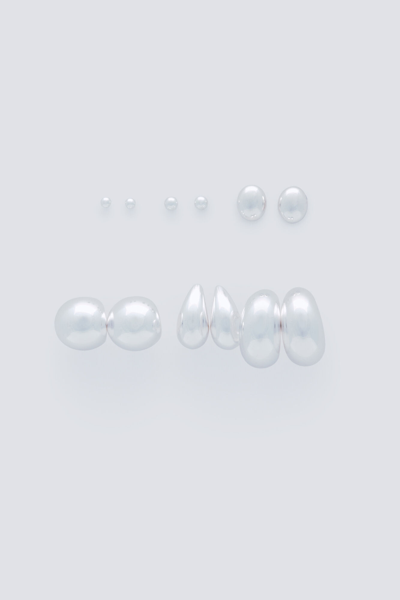 Springfield Pakovanje minđu&scaron;a u obliku kapljica srebrne boje