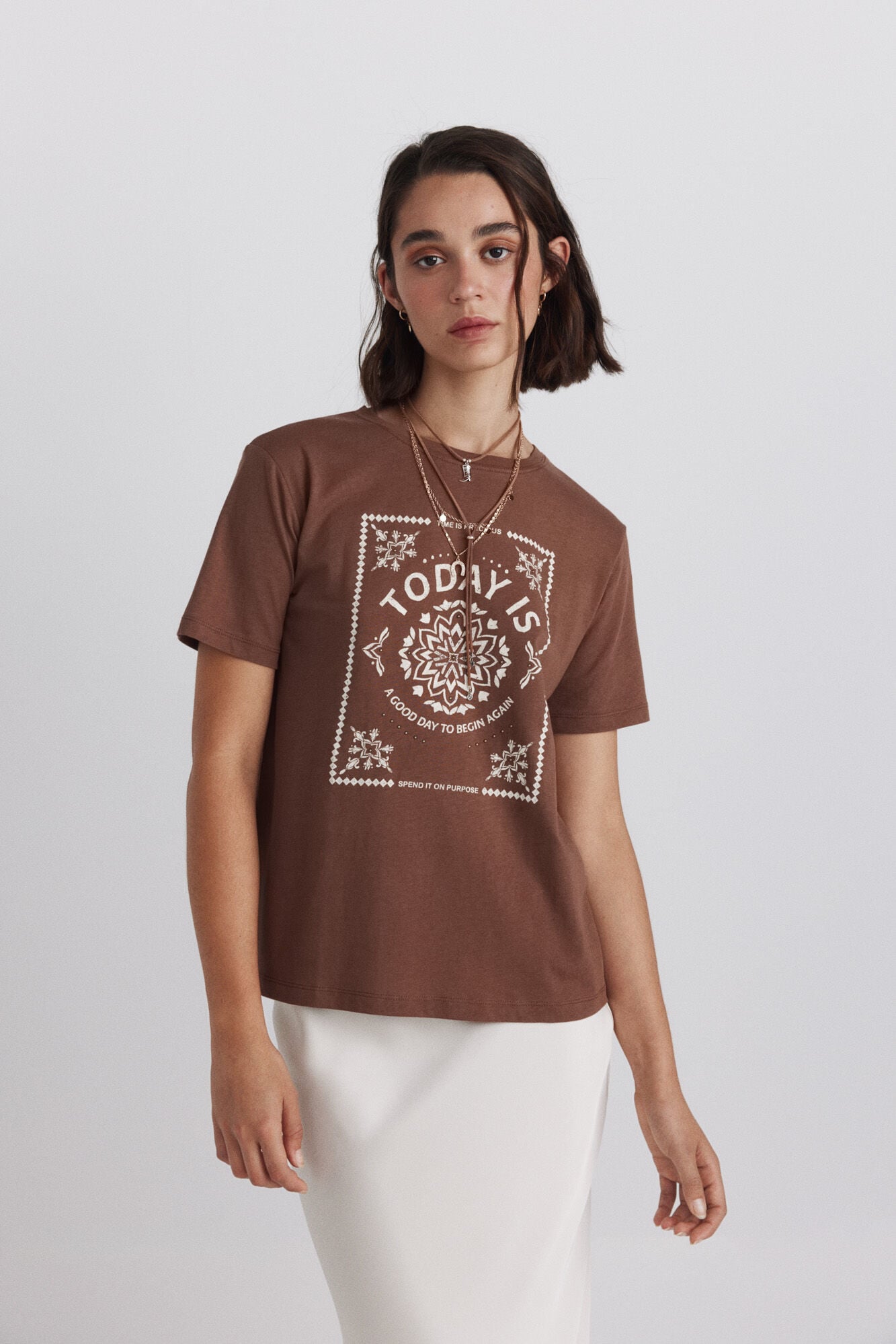 Springfield Cotton graphic T-shirt