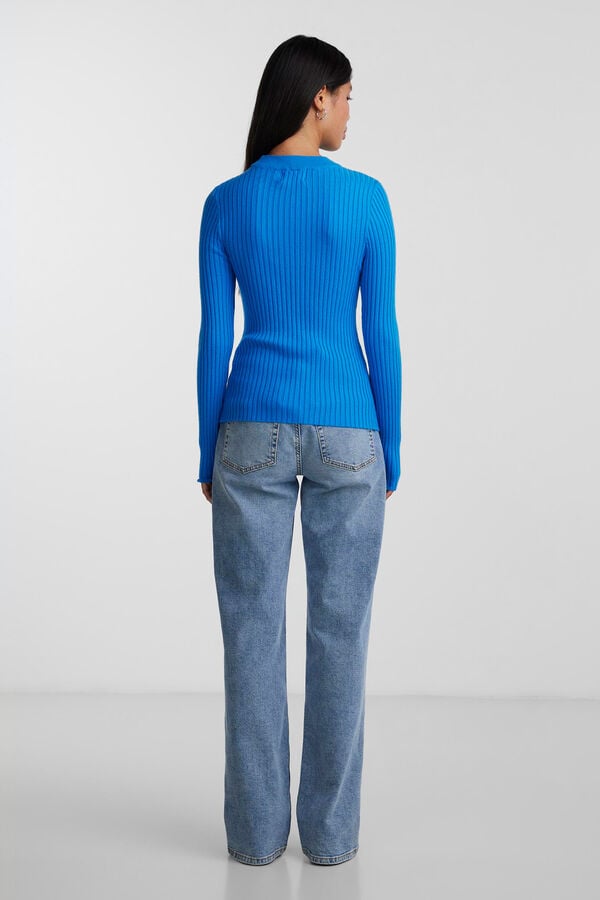 Springfield Ribbed knit jumper bluish