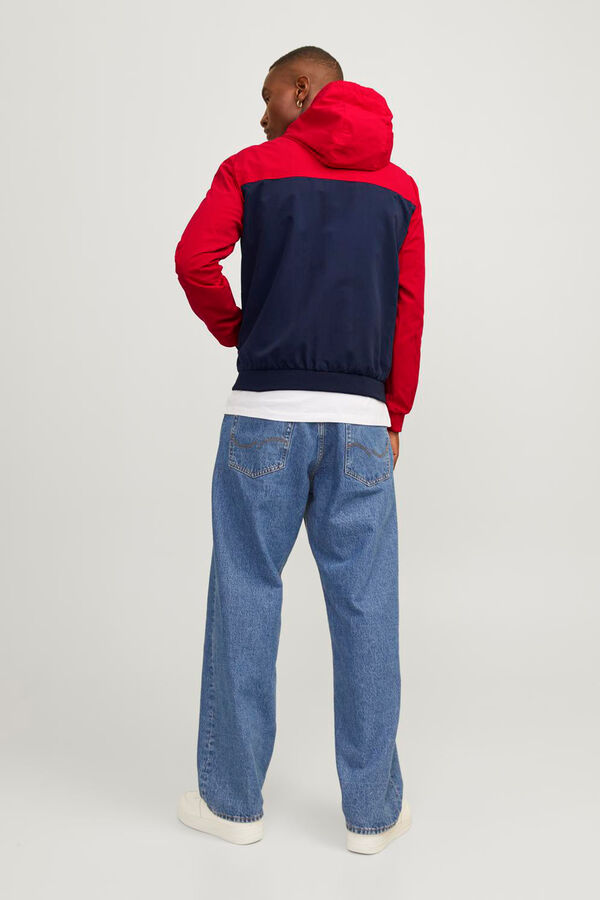 Jack & Jones Lightweight hooded jacket burgundy