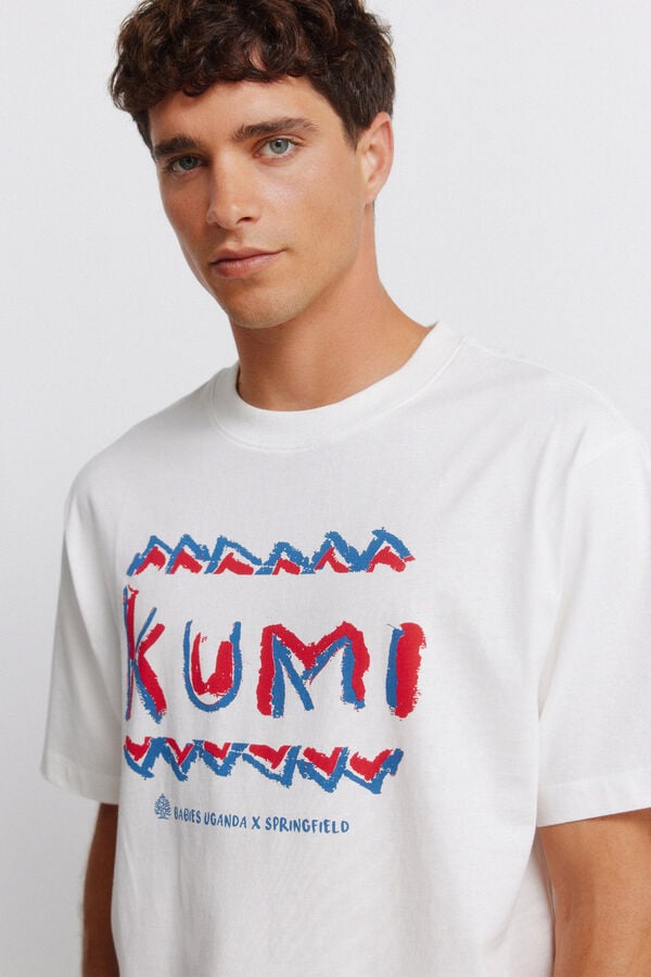 Springfield Camiseta KUMI Ola marfil