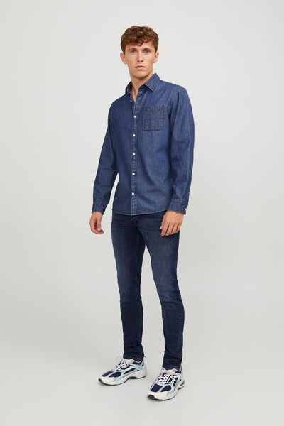 Springfield Slim Fit Jeans Blau