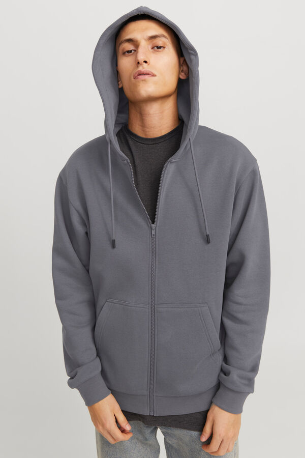 Jack & Jones Sweatshirt mit normaler Passform Grau
