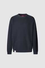 Pepe Jeans Su&eacute;ter de gola redonda com ajuste regular azul