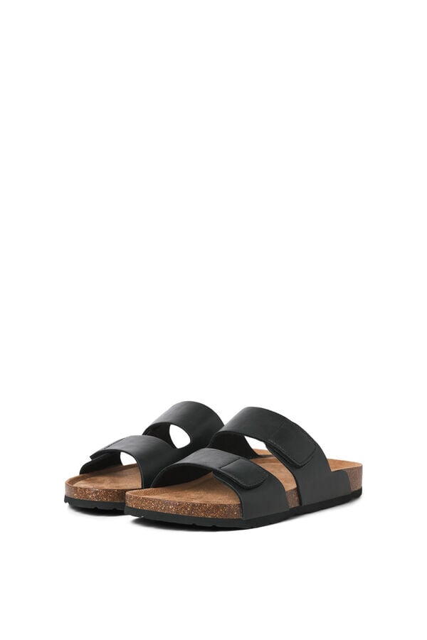 Jack & Jones Sandalias tiras suela ligera negro