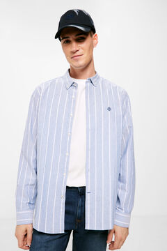 Springfield Striped Oxford shirt  bluish