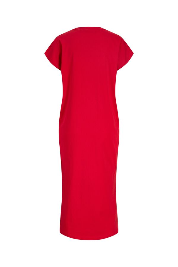 Jack & Jones Vestido camiseta largo rojo
