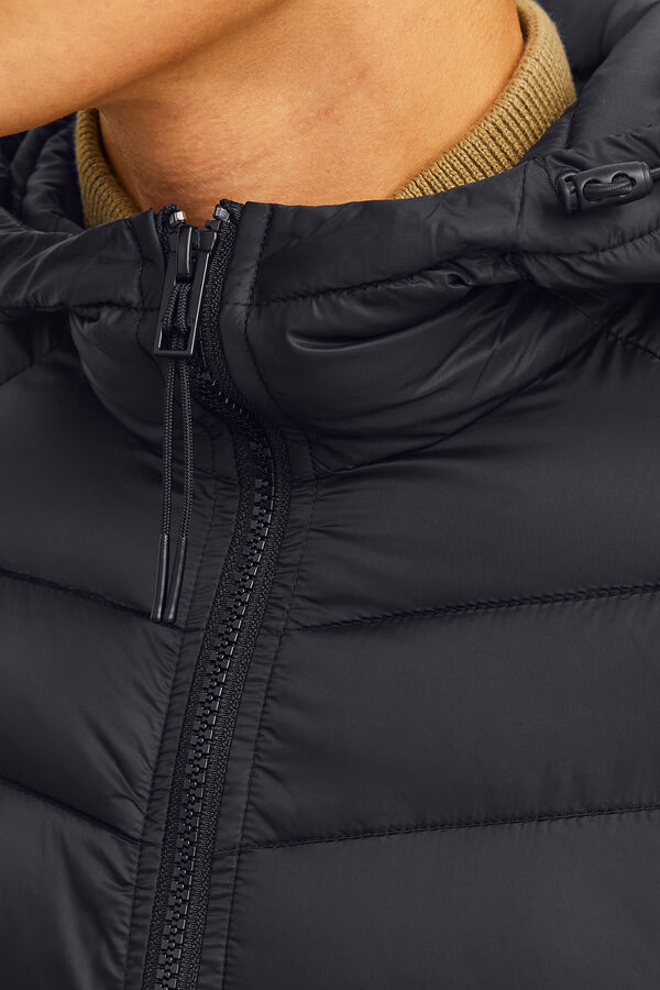 Jack & Jones Chaqueta acolchada capucha negro