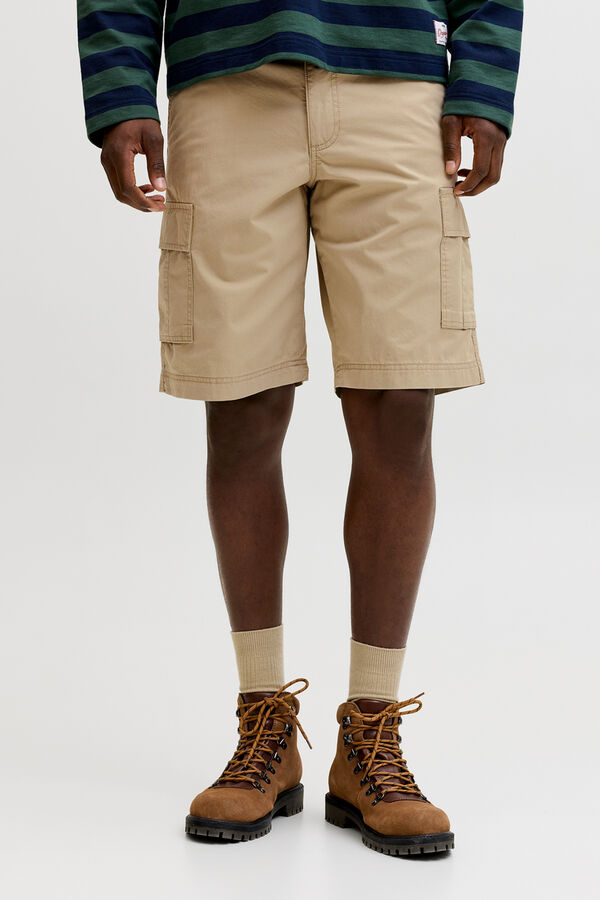 Jack & Jones Bermuda cargo relaxed marr&oacute;n