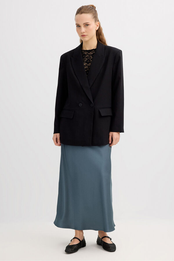 Inside Blazer cruzado oversize preto