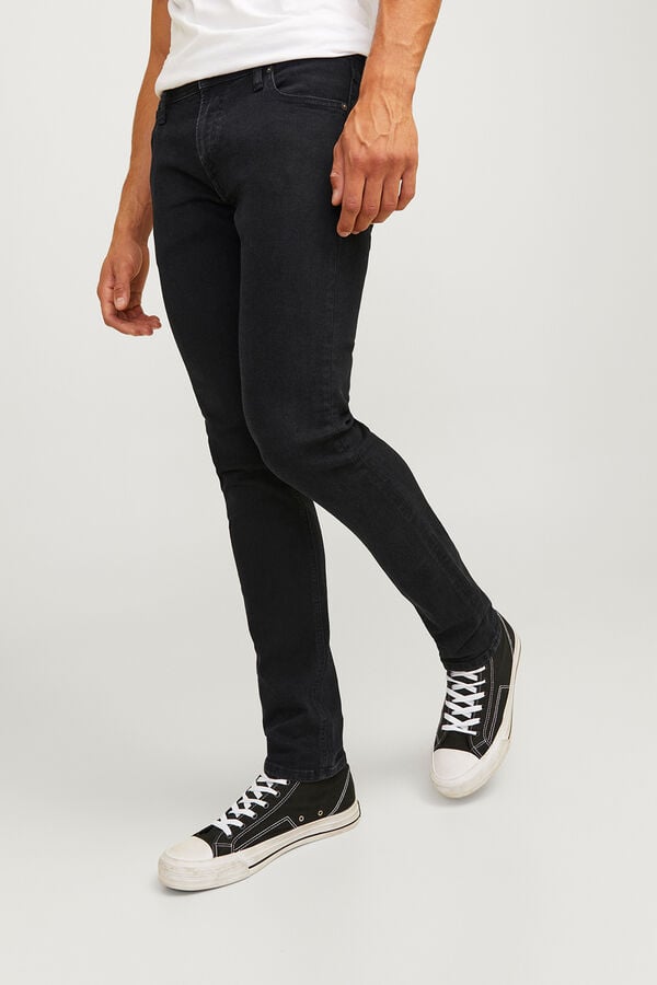 JJ REBEL Jeans slim fit cl&aacute;sico negro