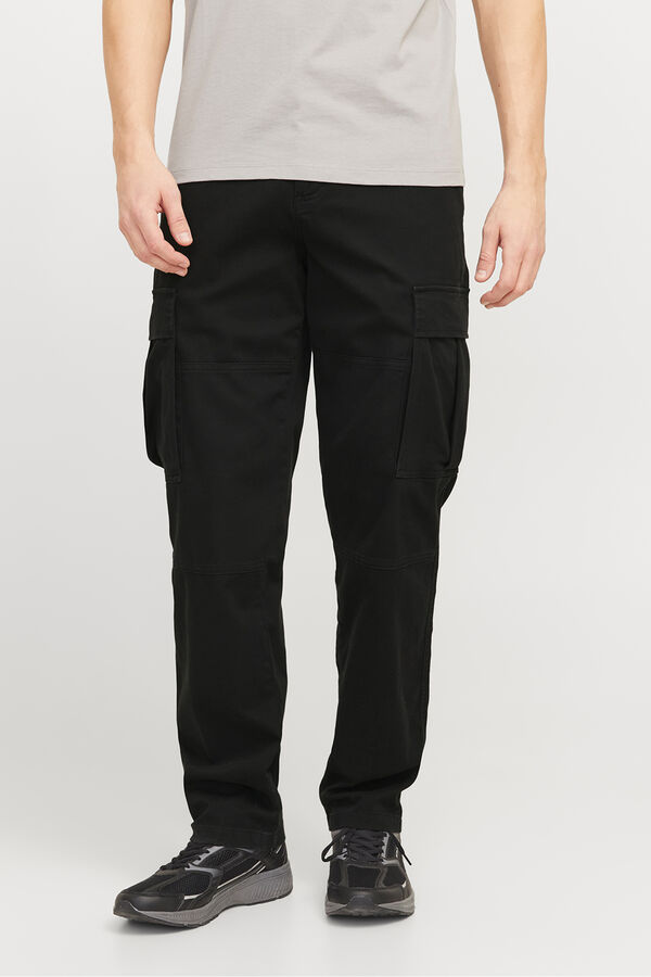 Jack & Jones Pantal&oacute;n cargo relaxed fit negro