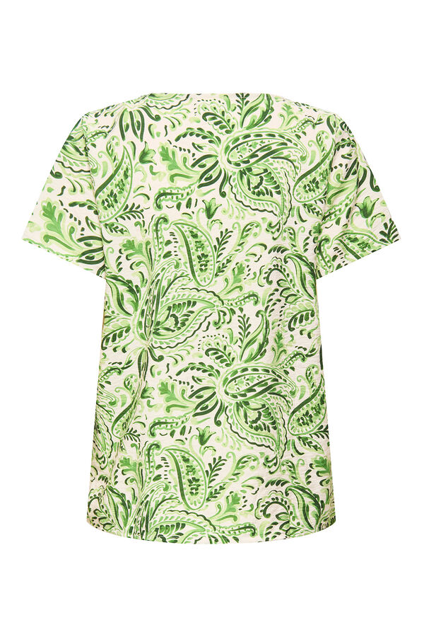 JDY Camiseta manga corta estampada blanco