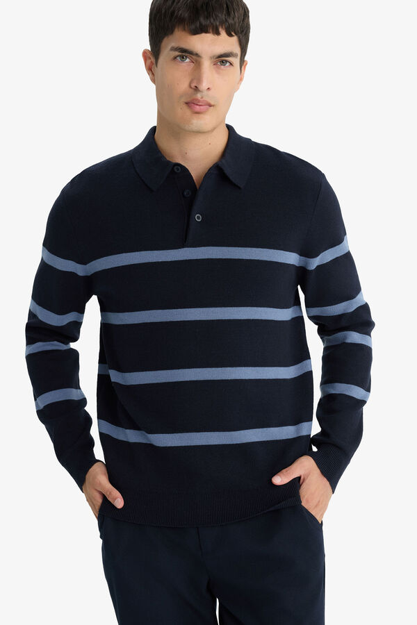 DeFacto Striped jumper blue
