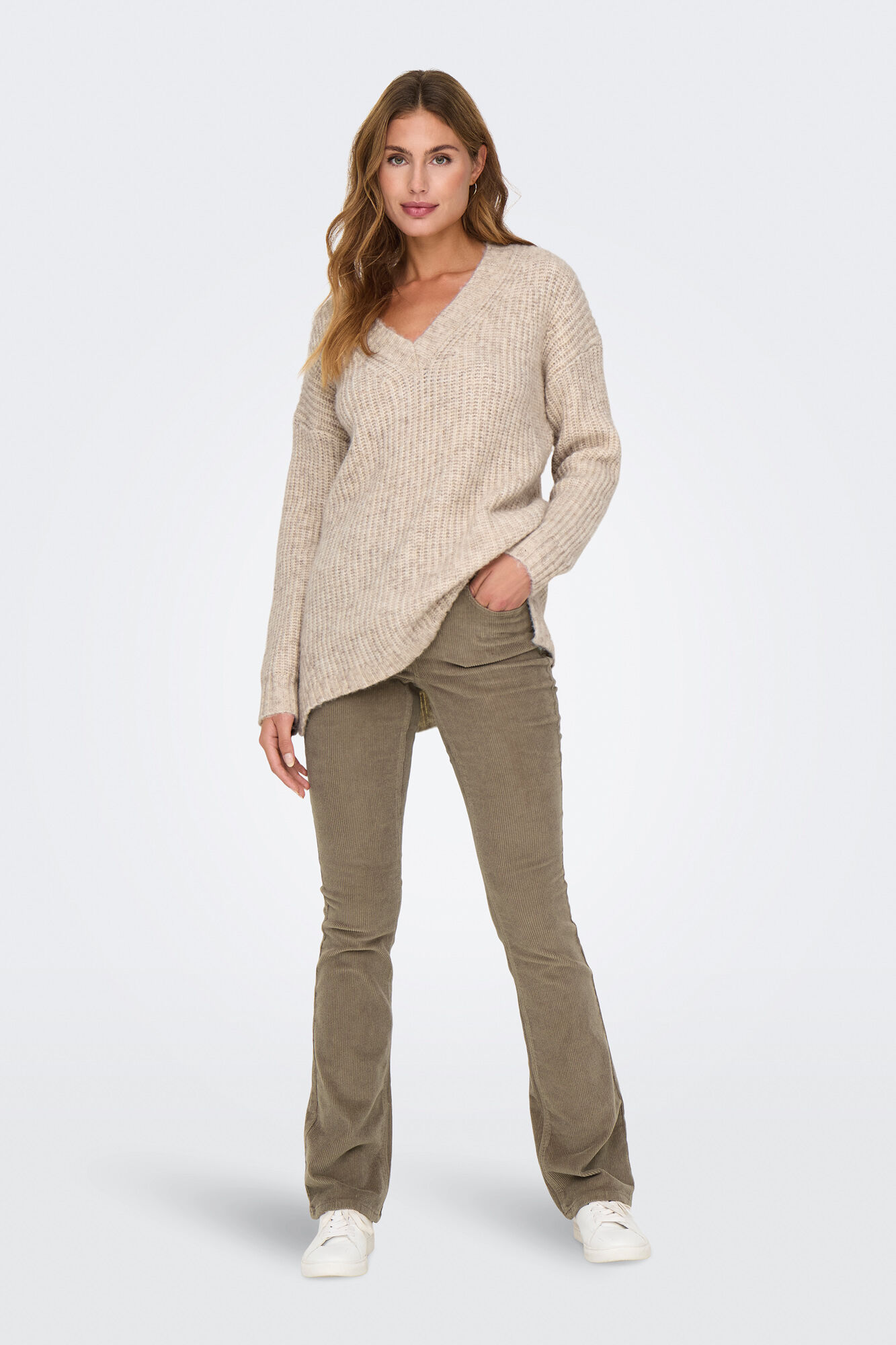 Only Pantal&oacute;n de pana flared