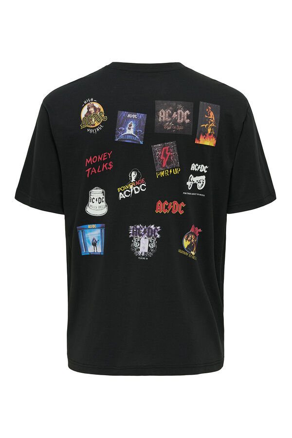Only & Sons Camiseta manga corta AC/DC negro