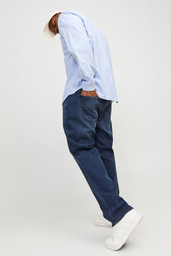 Jack & Jones PLUS Slim fit five-pocket jeans blue