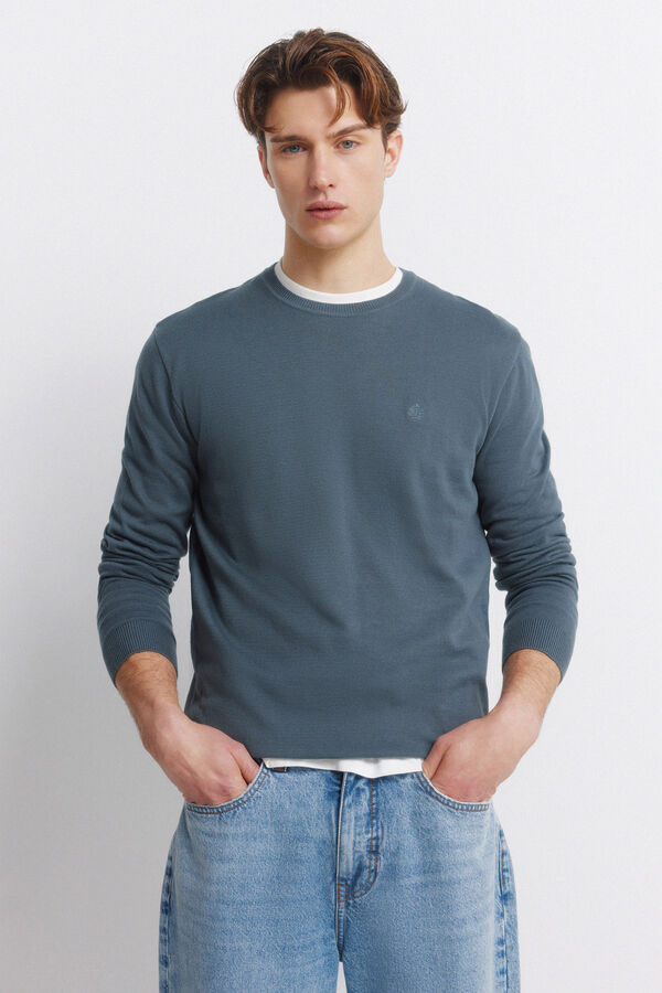 Springfield Basic logo jumper Springfield blue
