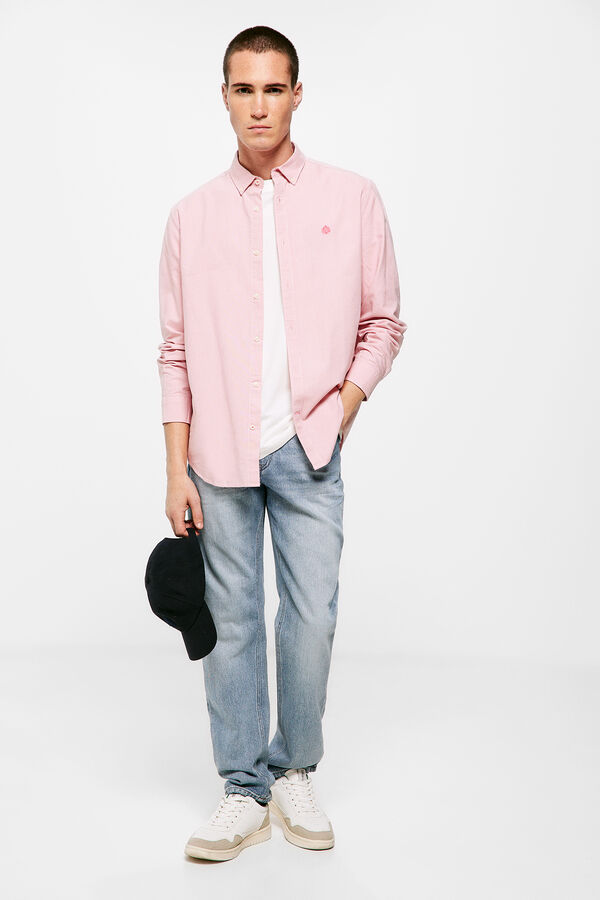 Springfield Coloured Oxford shirt pink