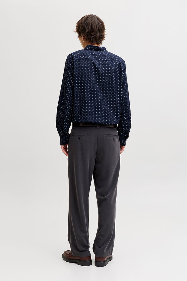 Jack & Jones Camisa social de corte slim azul