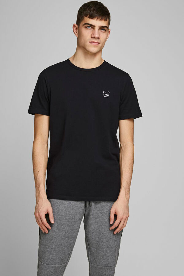 Jack & Jones Slim fit cotton t-shirt black