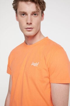 Springfield Camiseta de algodón orgánico con logotipo Essential naranja
