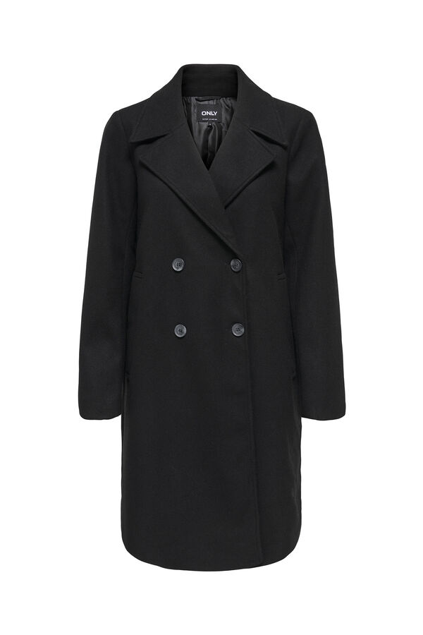 Only Long cloth coat black