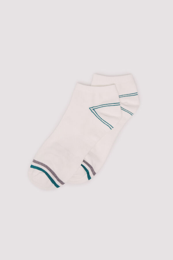 Springfield Ribbed sports ankle socks white