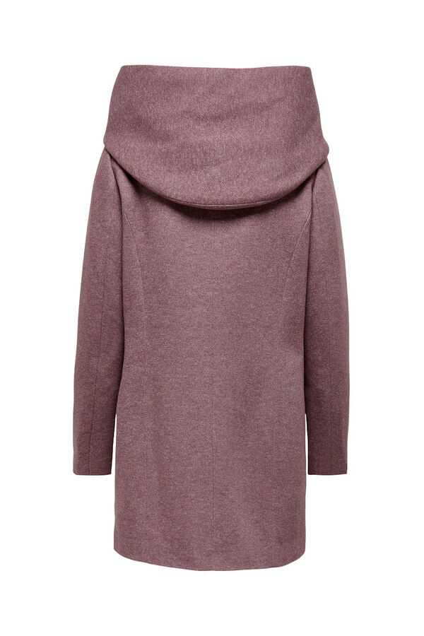 Only Abrigo midi de pa&ntilde;o rosa